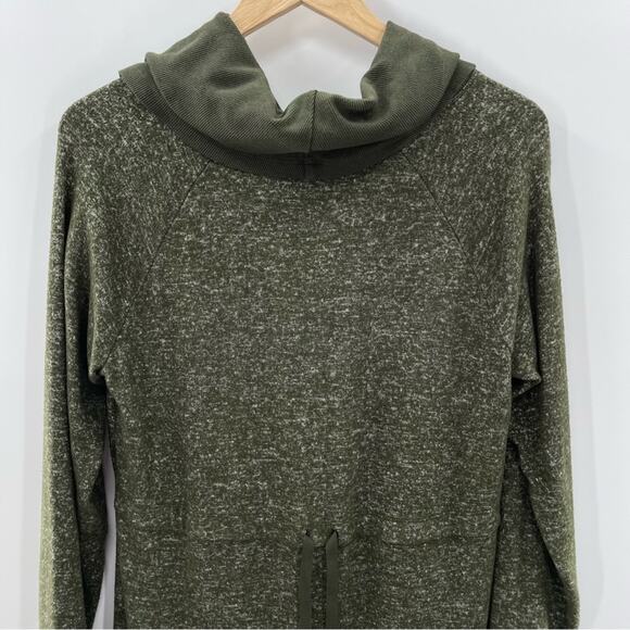 Cabi #4016 Olive Green Solace Cowl Neck Cinch Back Preppy Comfy Dress Size Small - Picture 9 of 14